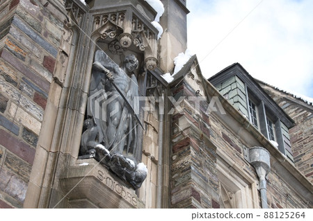 Princeton University winter landscape 88125264