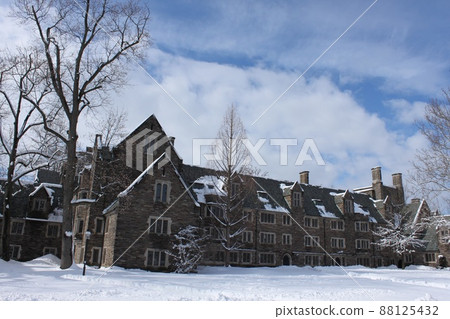 Princeton University winter landscape Princeton University winter landscape 88125432