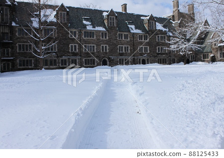 Princeton University winter landscape Princeton University winter landscape 88125433
