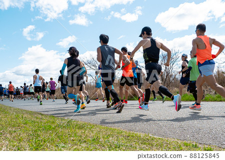 Marathon event running people 2 Marathon event running people 2 88125845