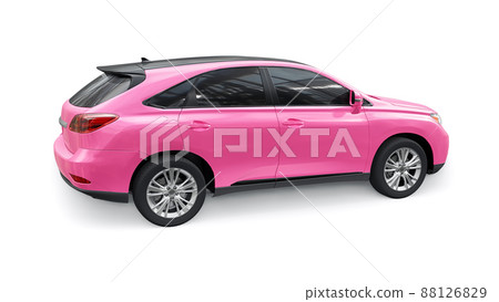 City premium family SUV on white isolated background. 3d rendering. 88126829