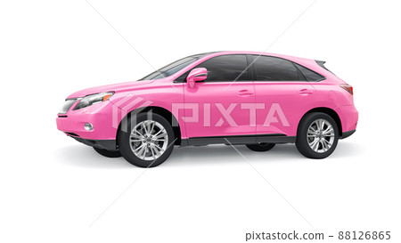 City premium family SUV on white isolated background. 3d rendering. City premium family SUV on white isolated background. 3d rendering. 88126865