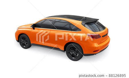 City premium family SUV on white isolated background. 3d rendering. City premium family SUV on white isolated background. 3d rendering. 88126895