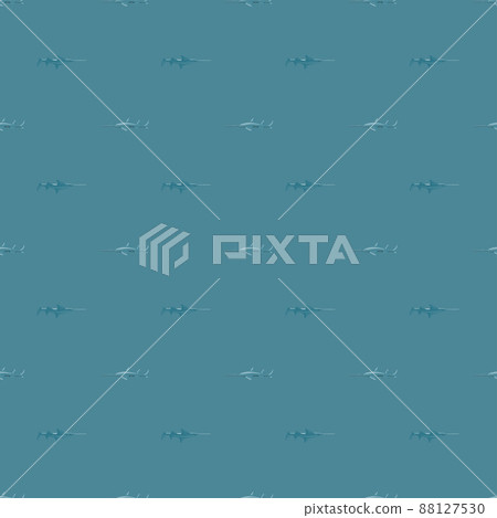 Saw shark seamless pattern in scandinavian style. Marine animals background. Vector illustration for children funny textile. Saw shark seamless pattern in scandinavian style. Marine animals background. Vector illustration for children funny textile. 88127530