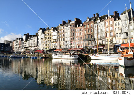 Honfleur, a port city in Normandy, France 88128072