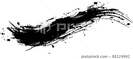 Ink brush Japanese material - Stock Illustration [88129992] - PIXTA