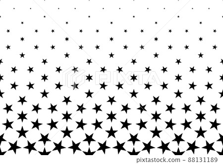 Seamless halftone vector background. Filled with black stars 88131189