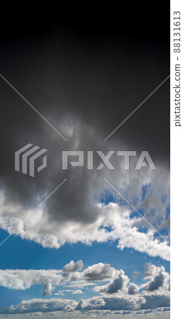 Fantastic soft thunderclouds, sky panorama Fantastic soft thunderclouds, sky panorama 88131613