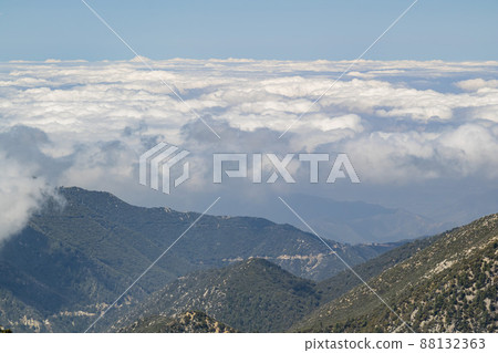 Sunny view of the landscape around Mt. Baldy Trail 88132363
