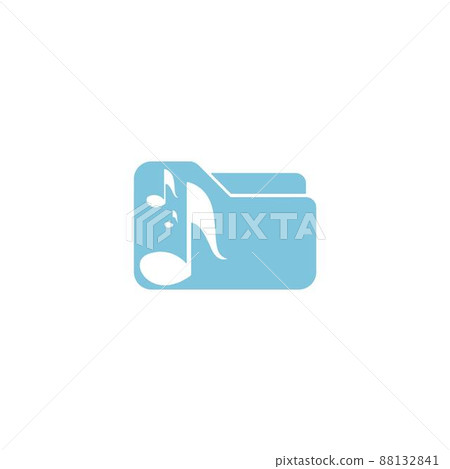 Folder icon flat design template vector - Stock Illustration [88132841 ...