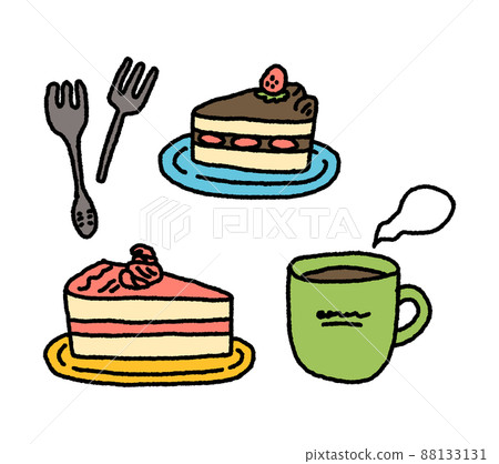 Cafe time ♪ Cake and coffee Cafe time ♪ Cake and coffee 88133131