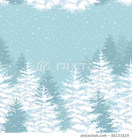 Seamless pattern with a forest. Vector picture 88133829