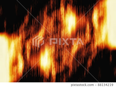 Illustration of burning fire 88134219