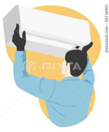 Air conditioner installation work 88136901