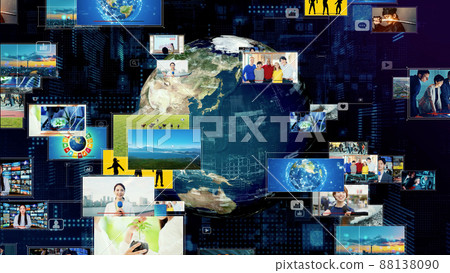 Global network news broadcast TV Global network news broadcast TV 88138090