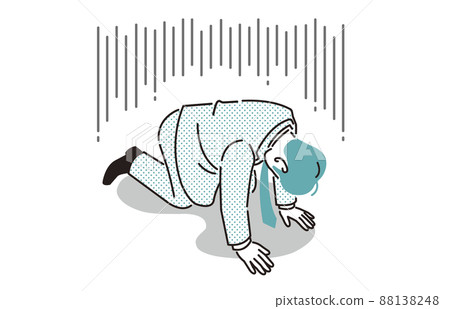 一個四肢抑鬱的商務男性 88138248