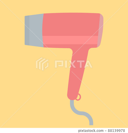 Simple and cute hair dryer illustration 88139978