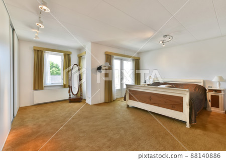 Spacious, chic double bed with a huge mirror and lots of Light Spacious, chic double bed with a huge mirror and lots of Light 88140886