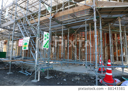 Scaffolding work for facility construction 88143381