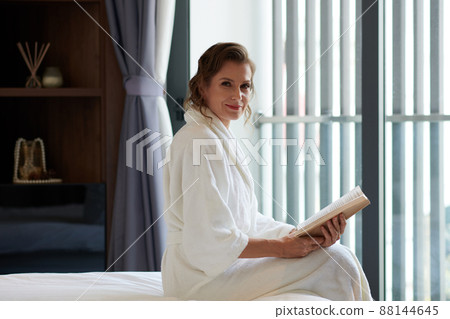 Mature Woman With Opened Book 88144645