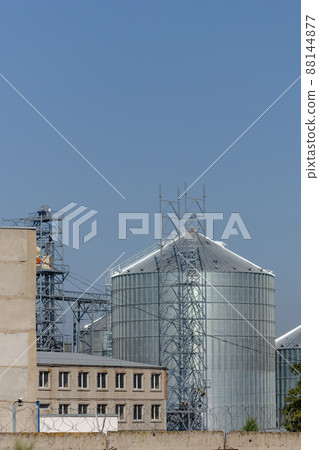 Industrial construction site. Installation of a modern elevator. Industrial construction site. Installation of a modern elevator. 88144877