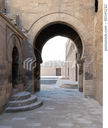 Arch at one of the passages surrounding Ibn Tulun Mosque Arch at one of the passages surrounding Ibn Tulun Mosque 88145282
