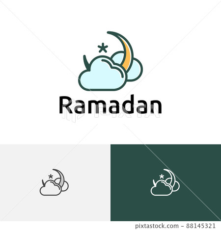 Cloud Sky Crescent Star Ramadan Islamic Event Muslim Community Logo Cloud Sky Crescent Star Ramadan Islamic Event Muslim Community Logo 88145321