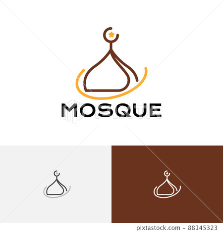 Mosque Dome Islamic Center Study Islam Muslim Community Line Style Logo Mosque Dome Islamic Center Study Islam Muslim Community Line Style Logo 88145323