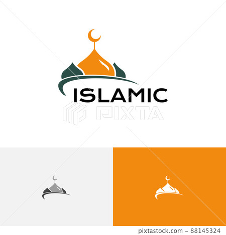 Mosque Dome Islamic Center Prayer Study Islam Muslim Community Logo 88145324