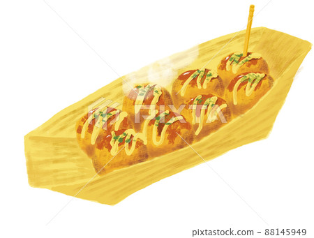 Realistic takoyaki illustration 88145949