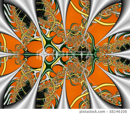 Computer generated abstract colorful fractal artwork 88146108