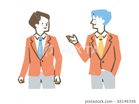 男學生說話_顏色 88146398