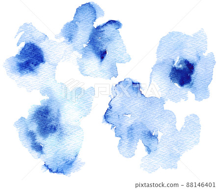 Blue dot background material Hand-drawn watercolor illustration Blue dot background material Hand-drawn watercolor illustration 88146401