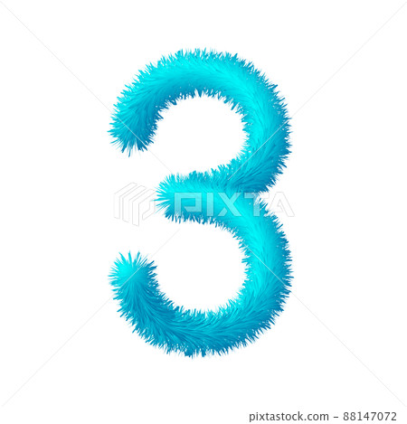 Vector soft fluffy numbers Vector soft fluffy numbers 88147072
