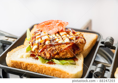 Menchi-katsu hot sandwich Menchi-katsu hot sandwich 88147203