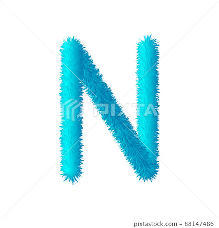 Vector soft fluffy alphabet Vector soft fluffy alphabet 88147486