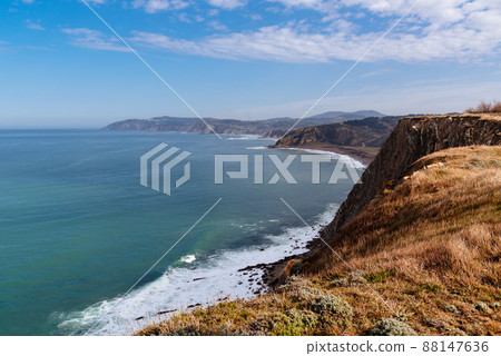 The coast of Biscay in Basque Country The coast of Biscay in Basque Country 88147636