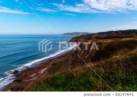 The coast of Biscay in Basque Country The coast of Biscay in Basque Country 88147641