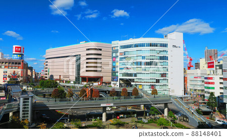 Scenery of Kawaguchi Station of JR East in Kawaguchi City, Saitama Prefecture and its surroundings (photographed in 2022) Scenery of Kawaguchi Station of JR East in Kawaguchi City, Saitama Prefecture and its surroundings (photographed in 2022) 88148401