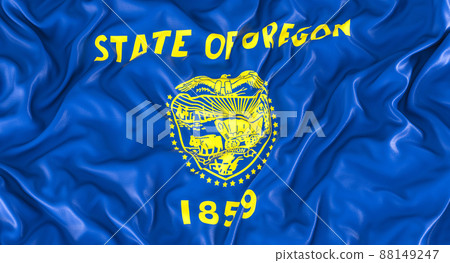 blue flag of the state of oregon. blue flag of the state of oregon. 88149247