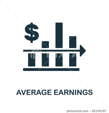 Average Earnings flat icon. Colored element sign from auditors collection. Flat Average Earnings icon sign for web design, infographics and more. Average Earnings flat icon. Colored element sign from auditors collection. Flat Average Earnings icon sign for web design, infographics and more. 88149397