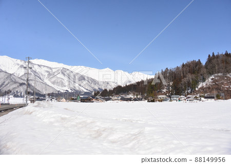 Snow scene in Horinouchi, Hakuba Village Snow scene in Horinouchi, Hakuba Village 88149956