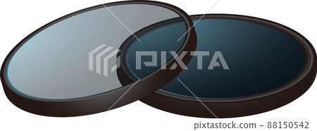 用於單反相機的兩個鏡頭濾鏡 88150542