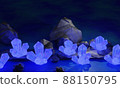 Mysterious crystal cave (fantasy image, 3d rendered image) 88150795