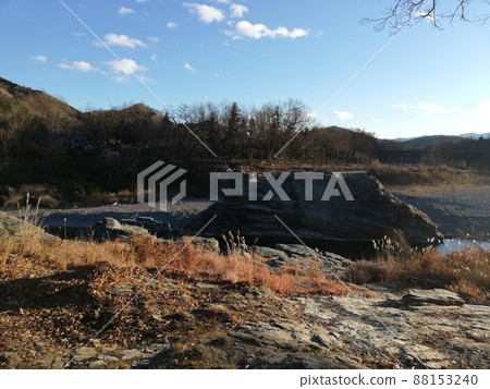 View the mountains from along the Nagatoro Arakawa River in Saitama Prefecture View the mountains from along the Nagatoro Arakawa River in Saitama Prefecture 88153240