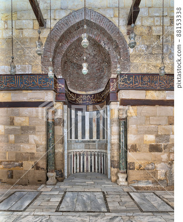 Mihrab (Niche) of Mausoleum of As-Saleh Nagm Ad-Din Ayyub, Al Moez Street, Cairo, Egypt 88153338