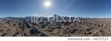 Agua verde loreto bcs baja california sur aerial drone huge landscape panorama Agua verde loreto bcs baja california sur aerial drone huge landscape panorama 88157125