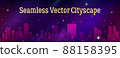 Seamless Night City Landscape 88158395