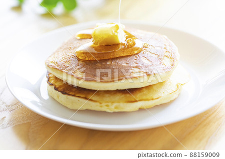 Sweet and delicious homemade pancakes photo material 88159009