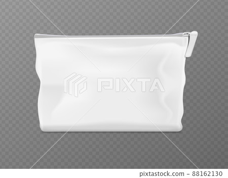 Realistic Detailed 3d White Blank Cosmetic Bag Zipper Empty Template Mockup on a Grey. Vector illustration of Handbag Realistic Detailed 3d White Blank Cosmetic Bag Zipper Empty Template Mockup on a Grey. Vector illustration of Handbag 88162130
